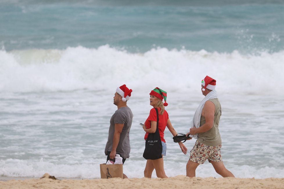 Koronavirus v Austrálii: Vánoce na pláži.