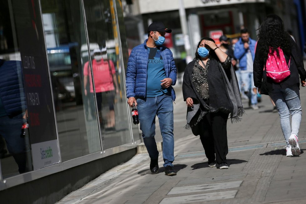 Kolumbijská metropole Bogota v době koronaviru (10. 7. 2020)