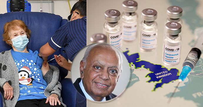 Britové zahájili očkování proti koronaviru, vakcínu mezi prvními dostane „vysloužilý“ učitel Hari (87)