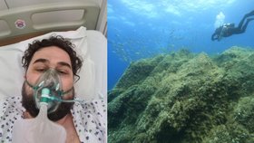 Potápěč Tomáš bojoval kvůli covidu o život: Topil jsem se v posteli!