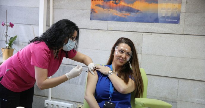 Očkování vakcínou Moderna v Bulharsku.