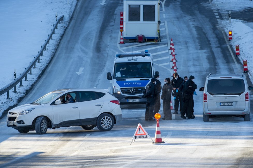 Kontroly na hraničním přechodu ve Strážném na Prachaticku