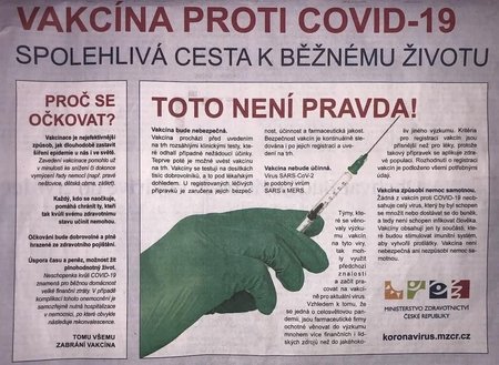 Kritizovaný inzerát ministerstva zdravotnictví na očkování proti covid-19