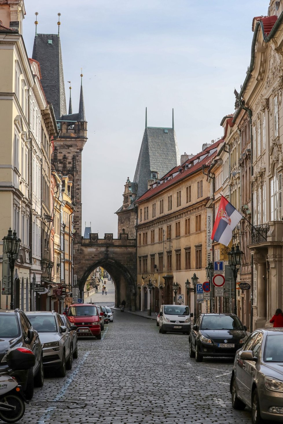 Vylidněná Praha během pandemie koronaviru (22. 10. 2020)