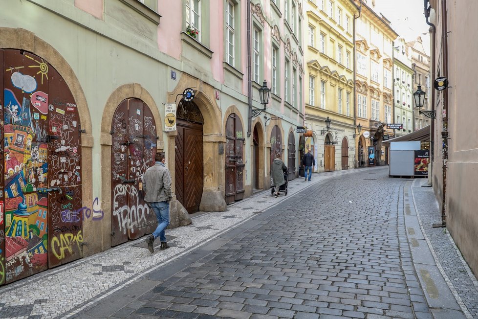 Vylidněná Praha během pandemie koronaviru (22. 10. 2020)