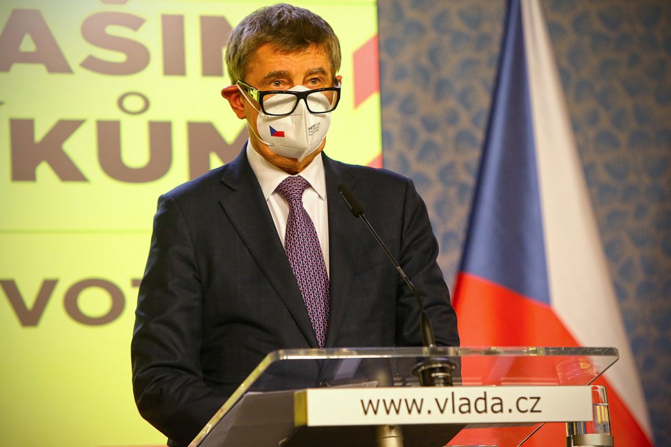 Jednání vlády: Andrej Babiš na tiskovce (26.2.2021)
