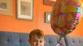 Syn Dominic oslavil třetí narozeniny.