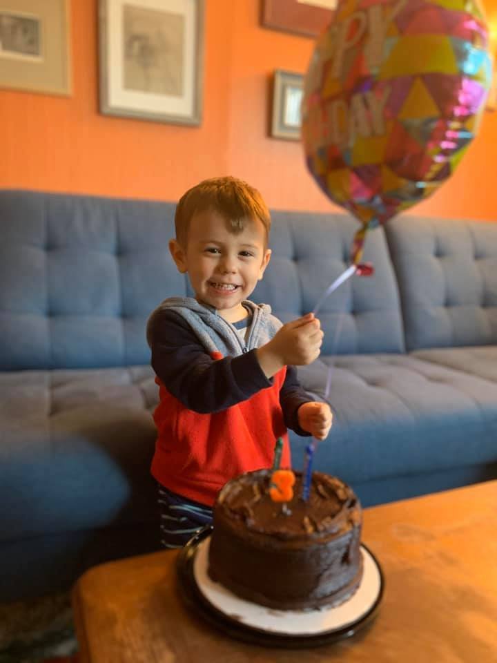 Syn Dominic oslavil třetí narozeniny.