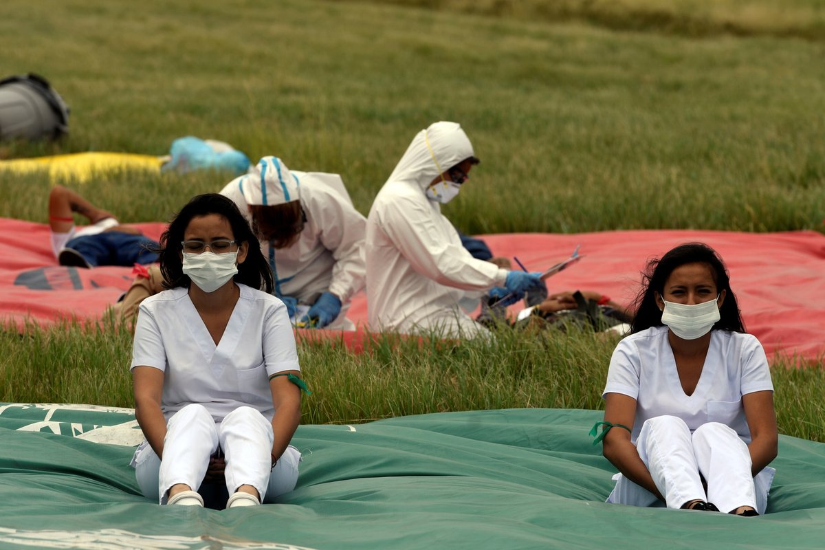 Obavy ze šíření koronaviru: Cvičení pro případ rozšíření viru v Bolívii (6.2.2020)