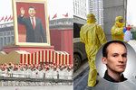 Když komunistická Čína slavila 70 let existence vs. nyní ve Wu-chanu. Podle sinologa Karmazina se vláda stále snaží udržet si moc a důvěru občanů.