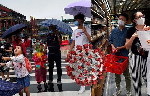 Peking venku zrušil povinné roušky, lidé v nich ze strachu ale dál raději chodí