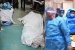 Lidé v čínských nemocnicích kolabovali v čekárnách