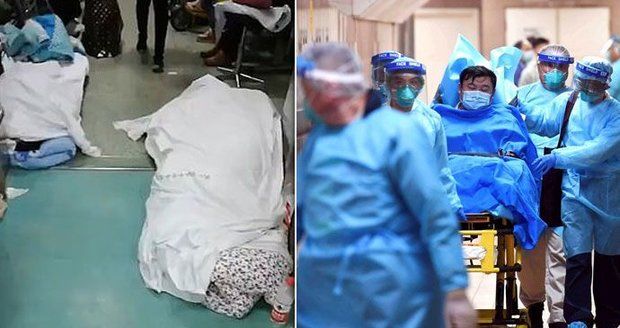 Těla se povalují všude. Sestra popsala hrůzu v čínské nemocnici, lidé kolabují v čekárnách