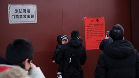 Čínský chrám Lama byl kvůli riziku nákazy koronavirem uzavřen.