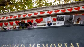 Památník obětí covidu-19 v Londýně