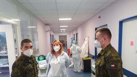 Vojáci nasazení v nemocnicích napříč republikou.