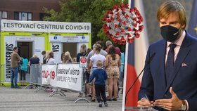 Testy na koronavirus v Česku a ministr zdravotnictví Adam Vojtěch (za ANO)