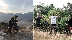 Na kole z Athén do Tokia: Neuvěřitelný cyklovýlet dvěma nadšencům překazil koronavirus