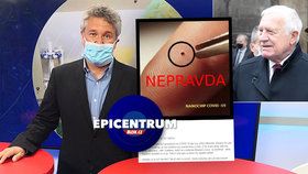 Epidemiolog Petr Smejkal v Epicentrum 29.10.2020 o koronavirových dezinformacích