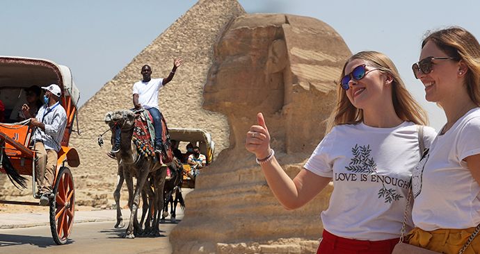 Egypt turistům otevřel nejen letiště a hotely, ale zpřístupnil i pyramidy v Gíze či muzem v Káhiře (1.7.2020)