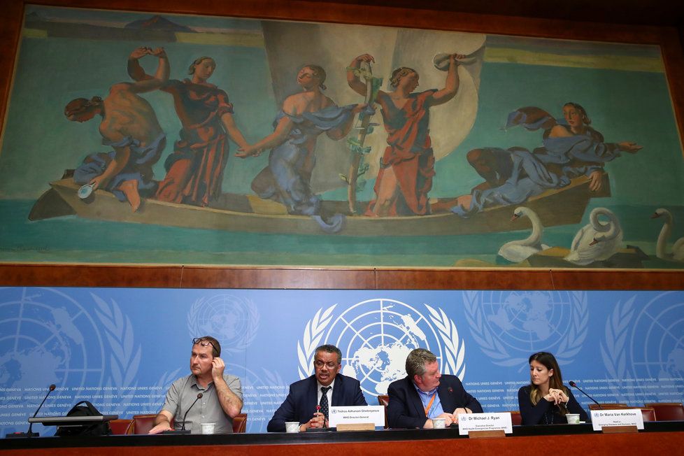 Generální ředitel WHO Tedros Adhanom během projevu ke koronaviru v Ženevě (30.1.2020)