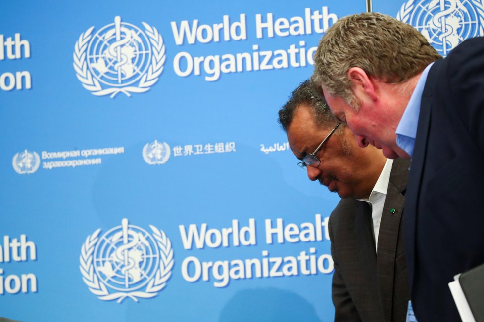 Generální ředitel WHO Tedros Adhanom Ghebreyesus vysvětloval, proč Světová zdravotnická organizace vyhlásila globální stav nouze kvůli koronaviru (30. 1. 2020)