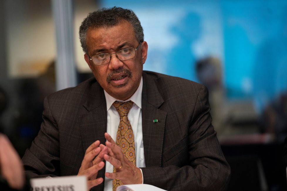 Generální ředitel Světové zdravotnické organizace (WHO) Tedros Adhanom Ghebreyesus