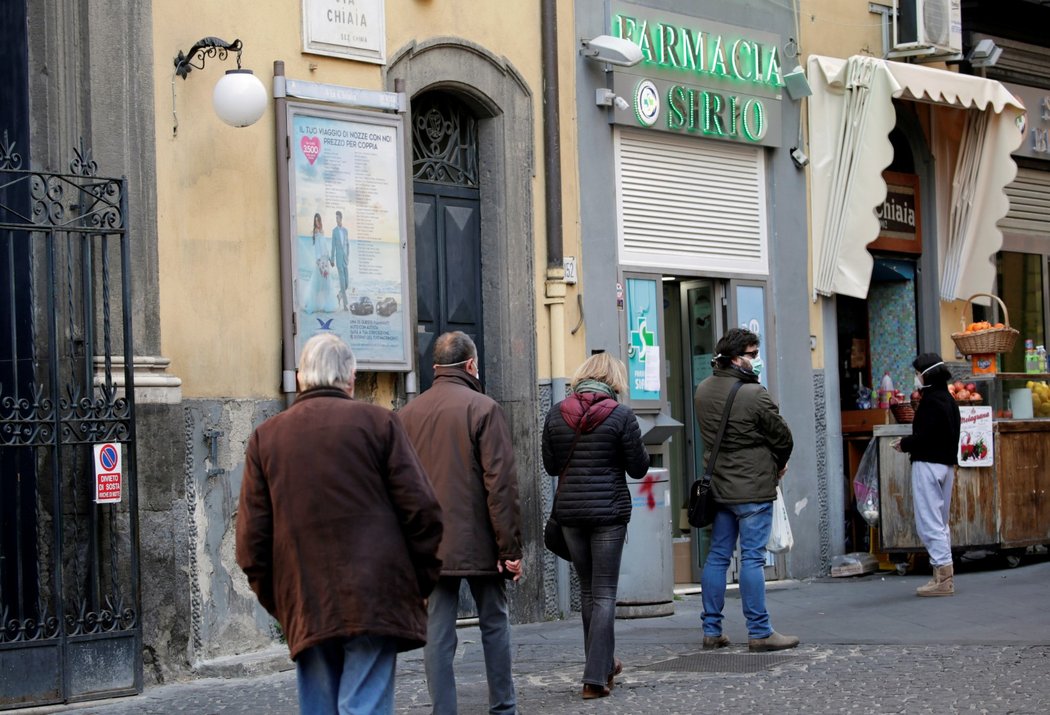 Lidé v Itálii téměř nevycházejí ven (11.3.2020)