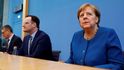 Německá kancléřka Angela Merkelová mluví na tiskové konferenci o vývoji situace okolo koronaviru (11.3.2020)