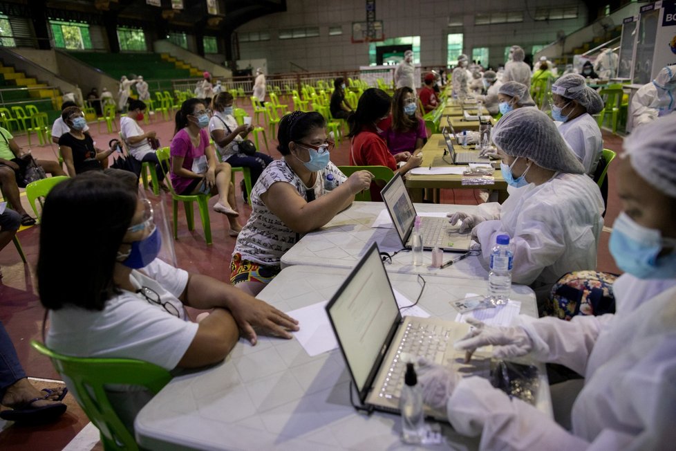 Testování na koronavirus na Filipínách.