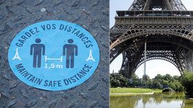 Eiffelova věž se otevřela po 3 měsících nucené pauzy během epidemie koronaviru (25. 6. 2020)