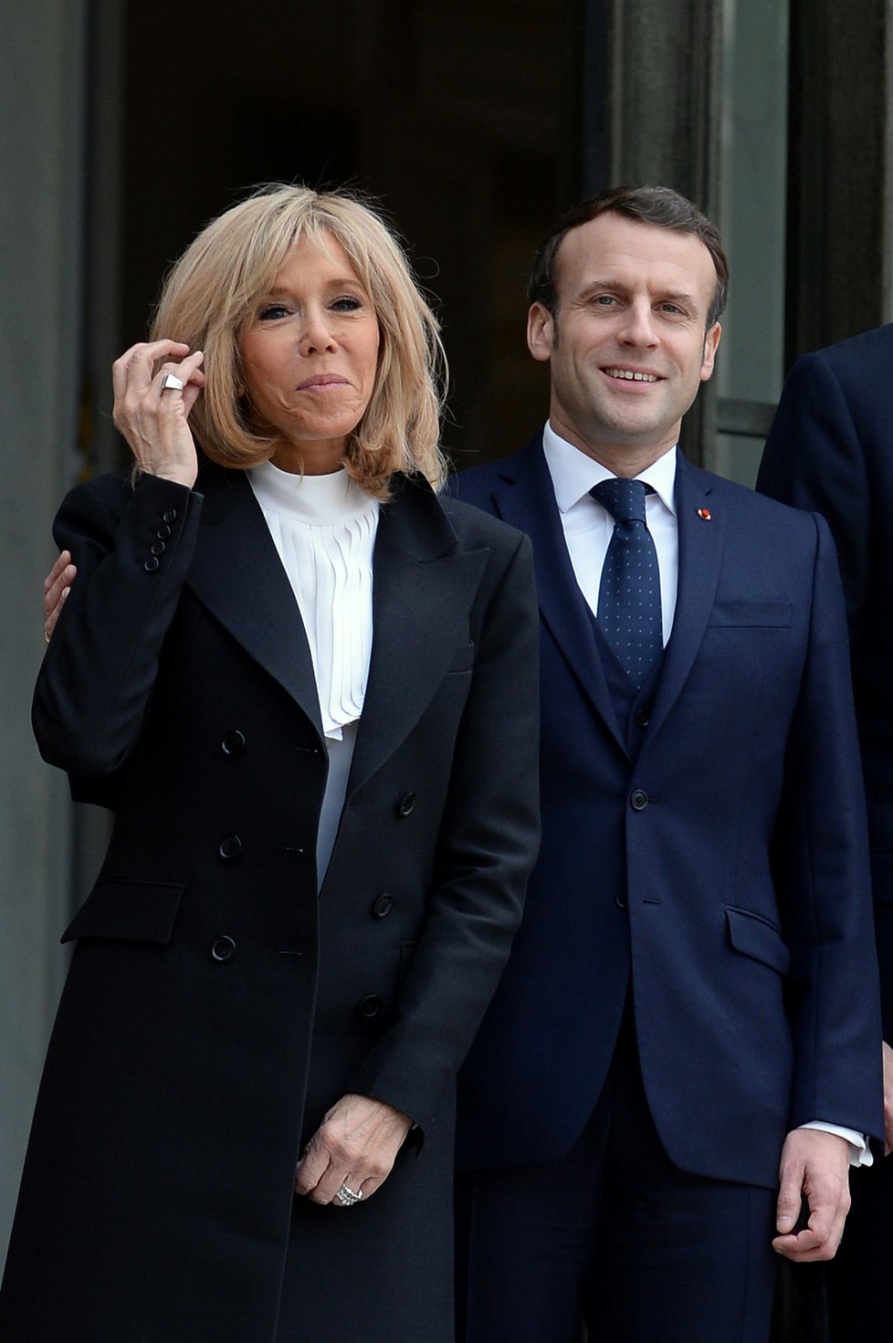 Francouzský prezident Emmanuel Macron s manželkou Brigitte.