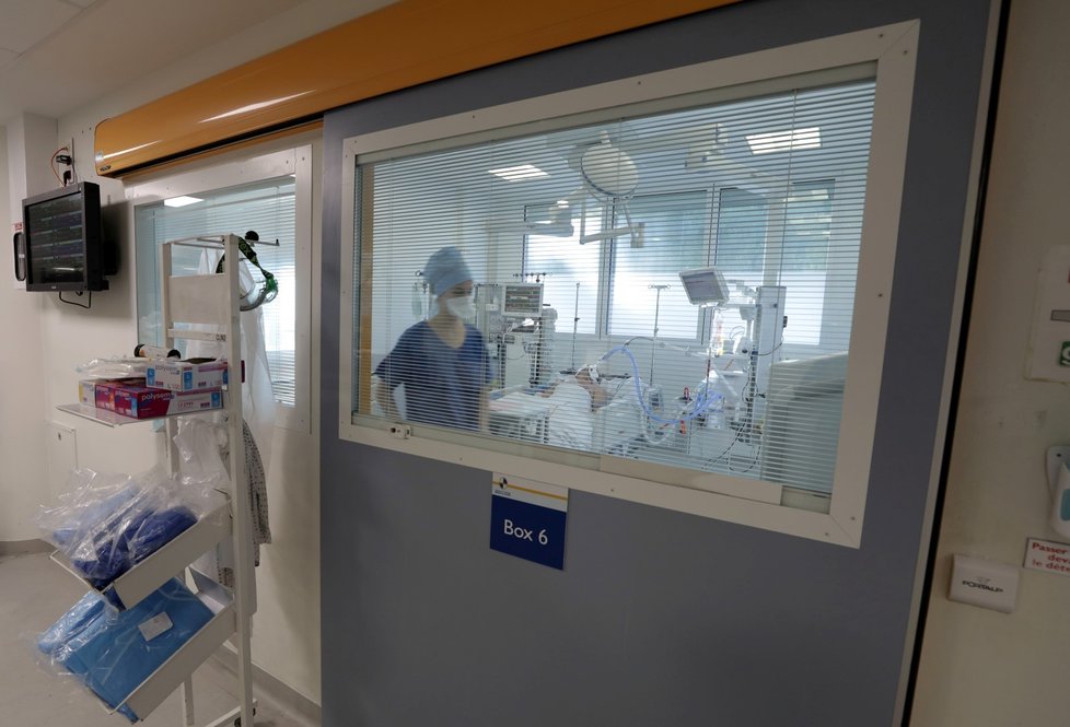 Covidové oddělení ve francouzském Marseille Covidové oddělení ve francouzském Marseille