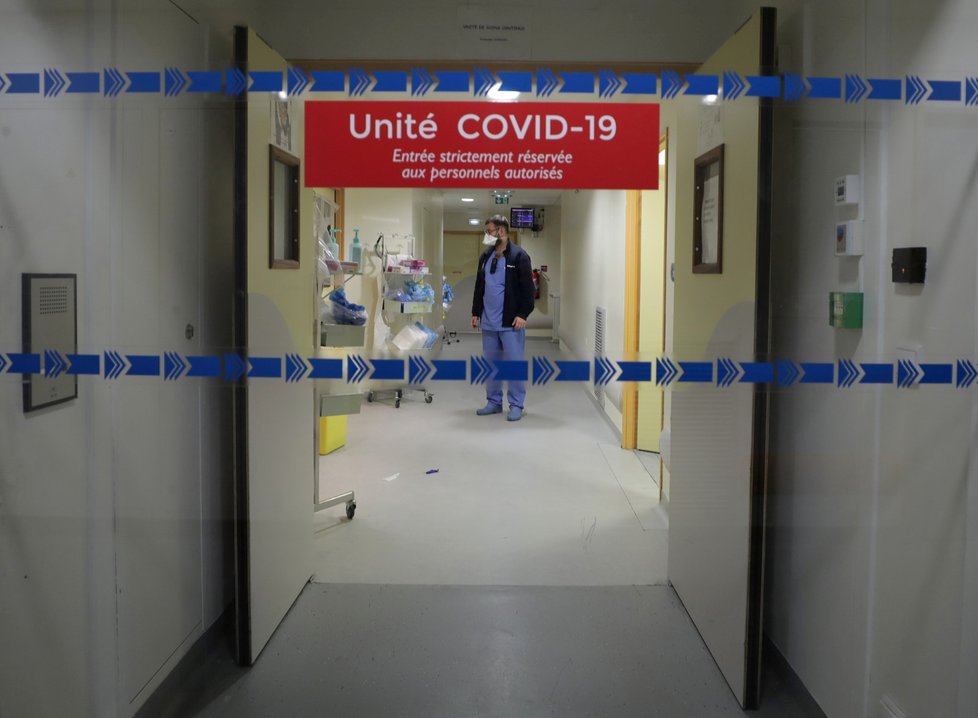 Covidové oddělení ve francouzském Marseille Covidové oddělení ve francouzském Marseille