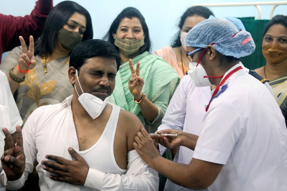 Očkování v Indii.