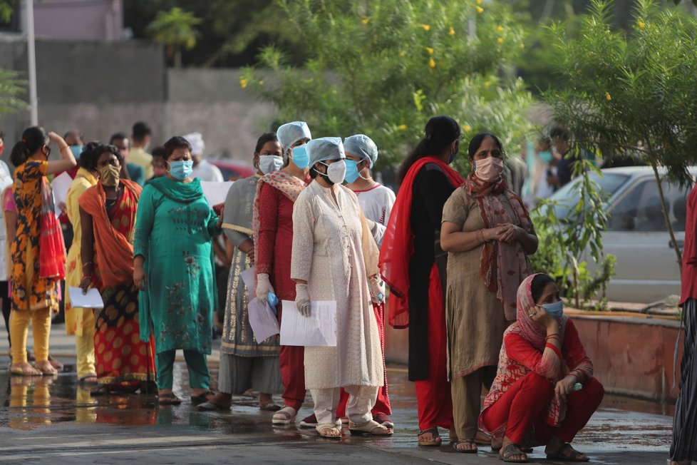 Testování na koronavirus v Indii.