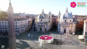 Itálie motivuje k očkování proti koronaviru pomocí motivu růžové květiny (13.12.2020)