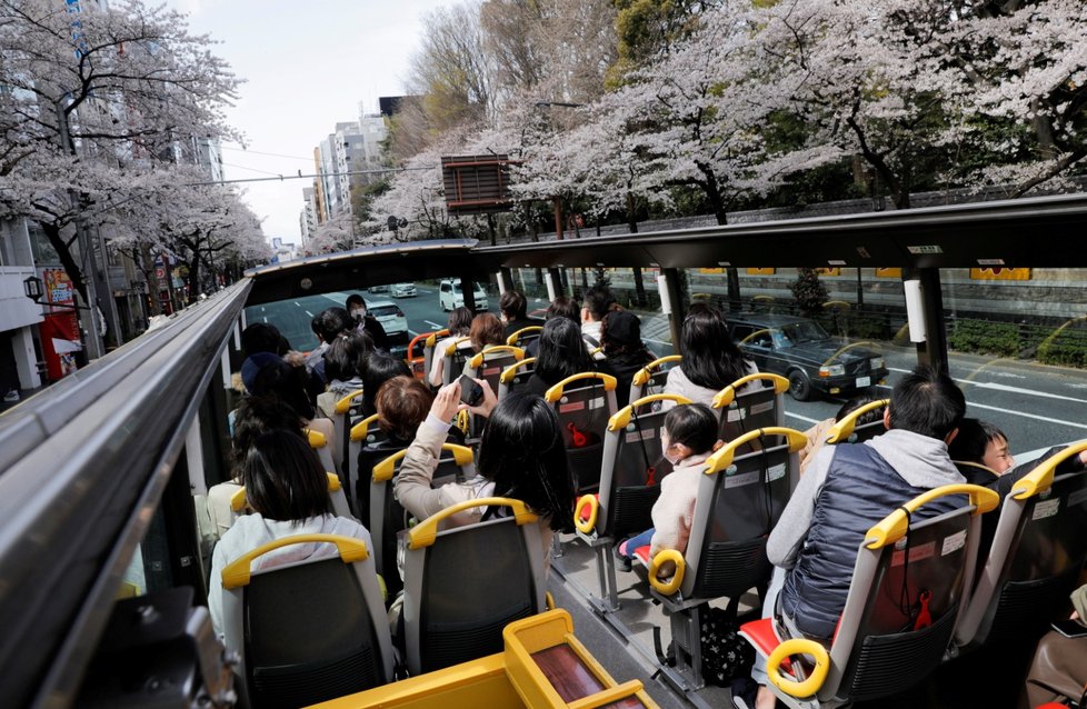 Koronavirus v Japonsku: Turismus v Tokiu se pomalu vrací, mezi prvními se otevírají i vyhlídkové jízdy po městě (22.3.2021).