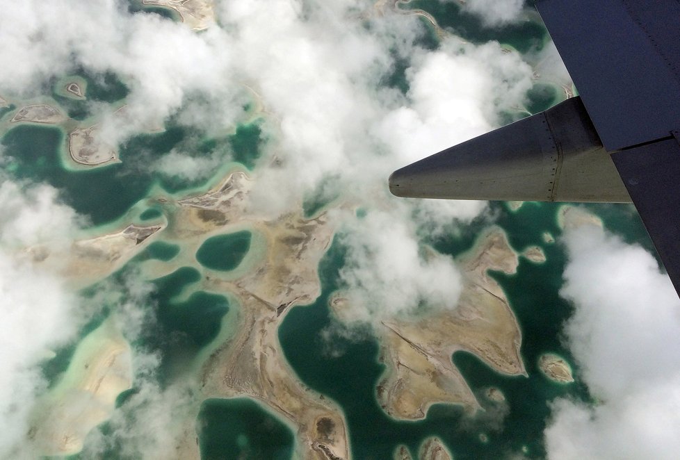 Ostrov Kiribati.
