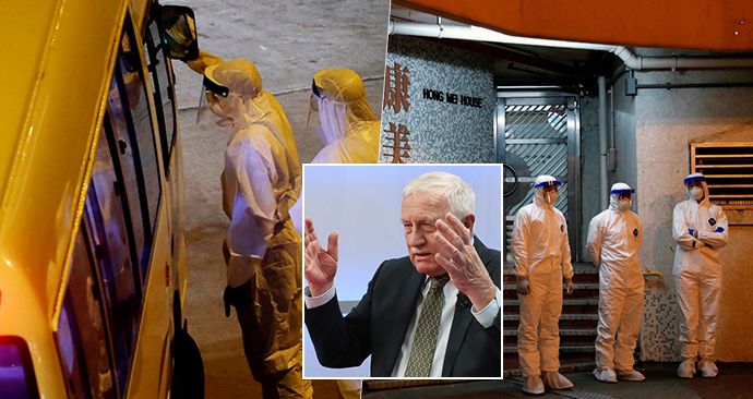 Nové evakuace kvůli koronaviru v Hongkongu a bývalý prezident Václav Klaus v pořadu Blesk Zpráv Epicentrum