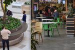 Zákazníci fast foodů v obchodních centrech v Česku si mnohdy pochutnali na jídle ještě ve čtvrtek u stolu, anebo vestoje.