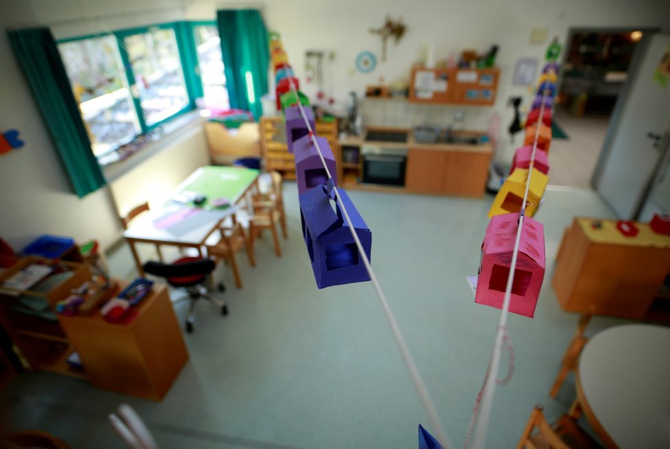Zavřená mateřská škola v Německu kvůli koronaviru