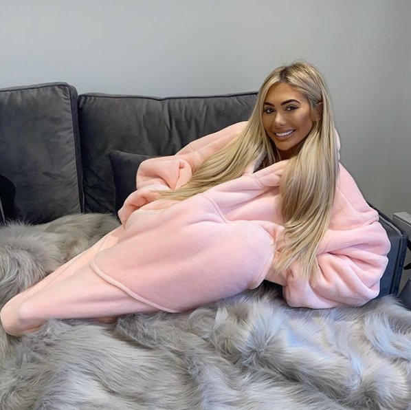 Chloe Ferry a její karanténní pyžámko.