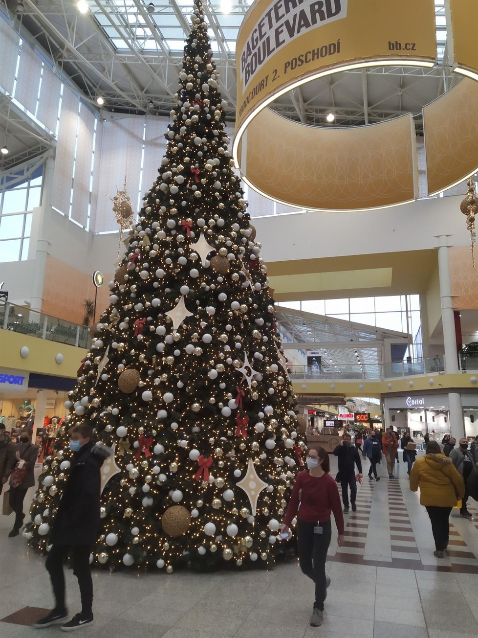 Češi poslední víkend před Štědrým dnem zaplnili obchodní centra (19.12. 2020)