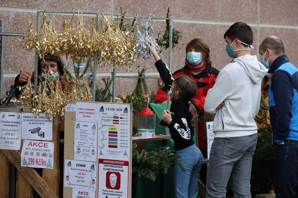 Češi poslední víkend před Štědrým dnem zaplnili obchodní centra (19.12. 2020)