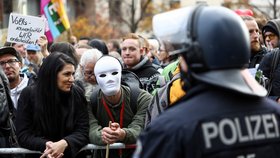 Policie zasáhla proti demonstrantům v Berlíně.