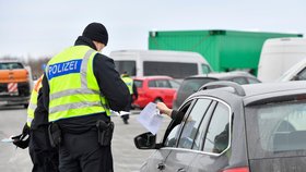 Policejní kontroly na hranicích Německa a Česka