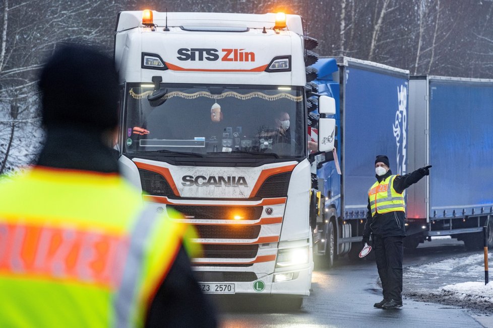 Policejní kontroly na hranicích Německa a Česka