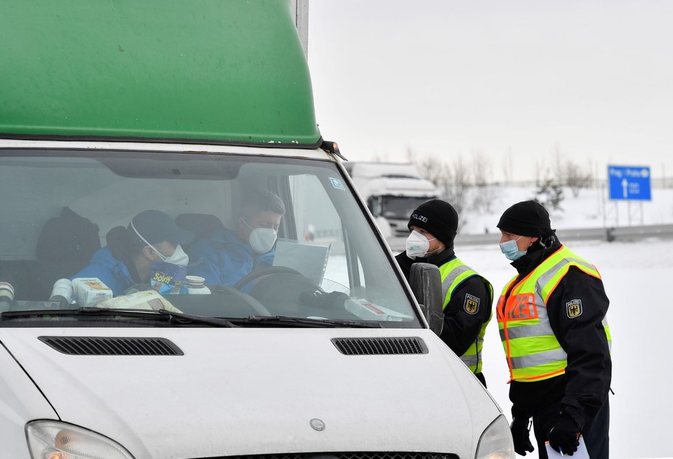 Policejní kontroly na hranicích Německa a Česka