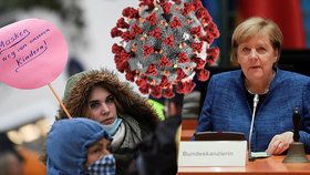 Merkelová přiznala, že se blíží chvíle, kdy Německo ztratí kontrolu nad koronavirem.